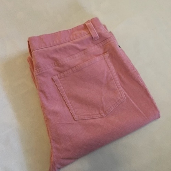Jones Studio Stretch Flared Pink Corduroy Pants MINT! 32 Waist​​​​​​​​​​​​​​ - Picture 2 of 3